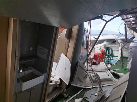 Passenger ship collides with barge off Isla Verde in Barangas; 1 hurt.